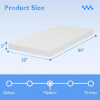 FDW 5 Inch Gel Memory Foam Mattress Medium-Firm Mattress for Pressure Relief & Cooler Sleep Mattress for Kid Adults CertiPUR-US Certified Mattress in a Box,Twin XL