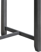 Modern Gray Finish Counter Height Dining Table with USB Ports and Shelves Perfect for Compact Homes