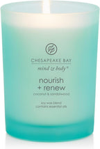Chesapeake Bay Candle Mind & Body Medium Jar Candle Nourish + Renew (Coconut & Sandalwood)