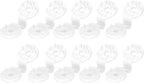 100pcs Shade Cloth Plastic Clips Heavy Duty Lock Grip, Bird Proof Shade Cloth Sunshade Clips for Outdoor Garden Greenhouse (White)