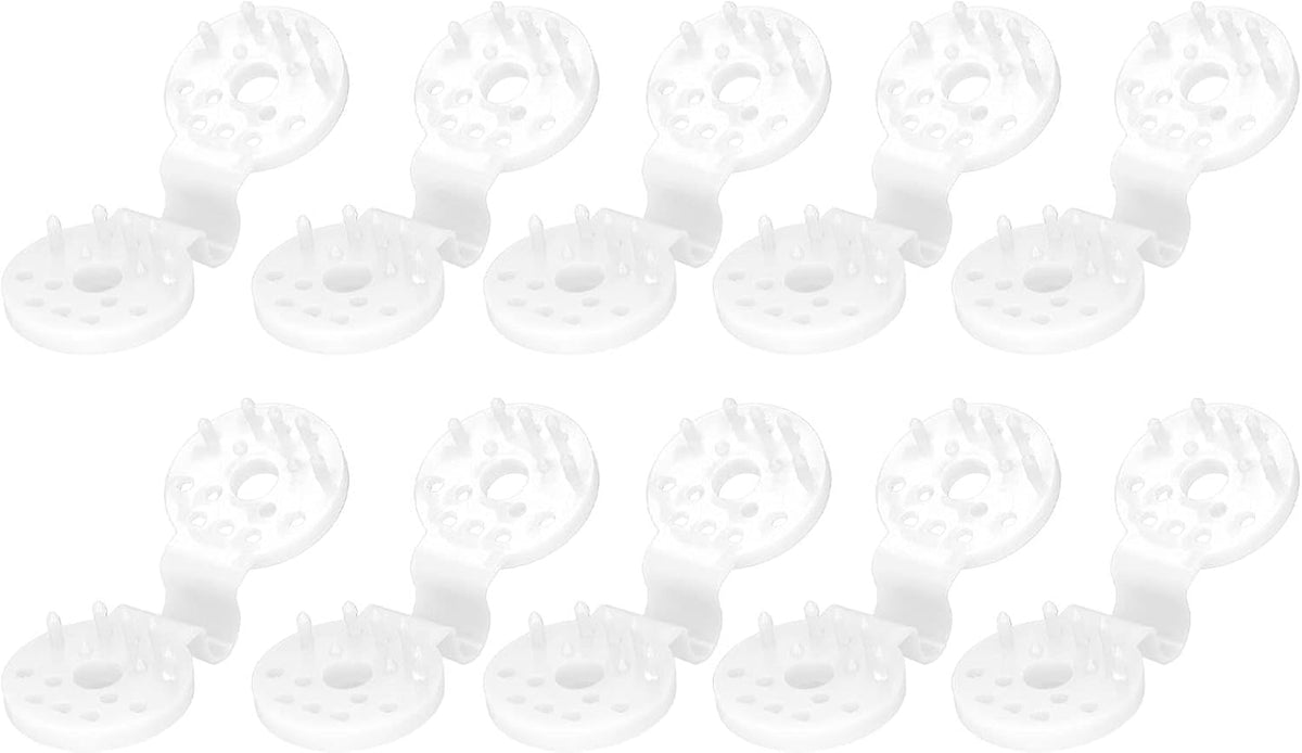100pcs Shade Cloth Plastic Clips Heavy Duty Lock Grip, Bird Proof Shade Cloth Sunshade Clips for Outdoor Garden Greenhouse (White)