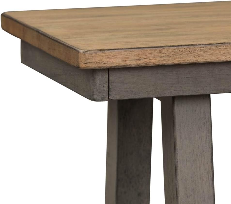 Liberty Furniture Industries Lindsey Farm Backless Bench, W48 x D14 x H18, Light Gray