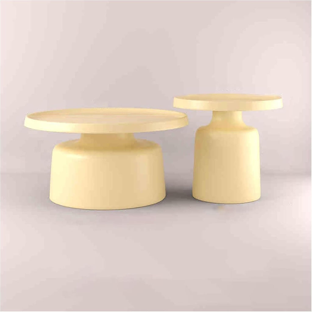 Round Metal Side Table, Multipurpose End Table for Living Room, Bedroom, Office, Balcony - Ideal for Small Spaces