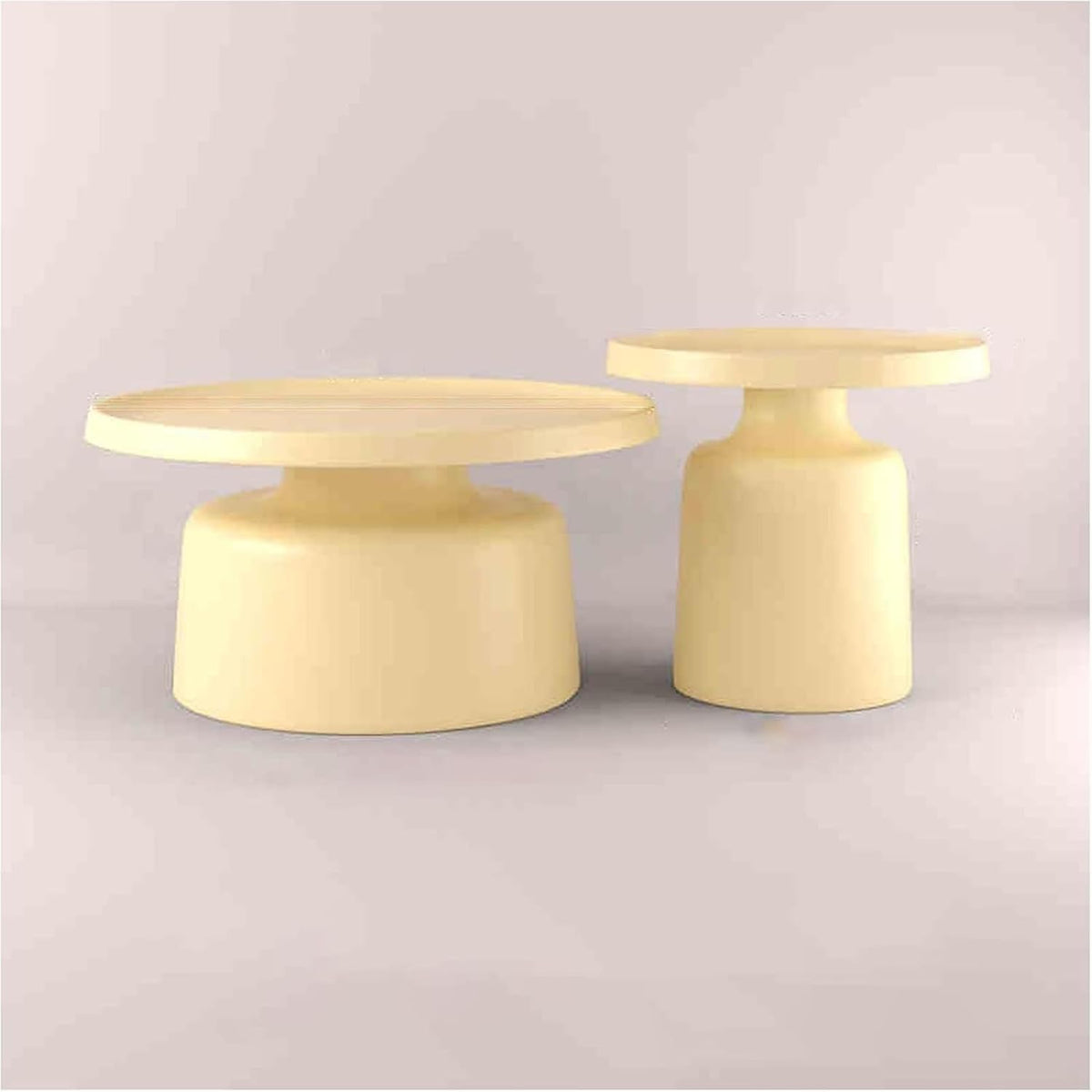 Round Metal Side Table, Multipurpose End Table for Living Room, Bedroom, Office, Balcony - Ideal for Small Spaces