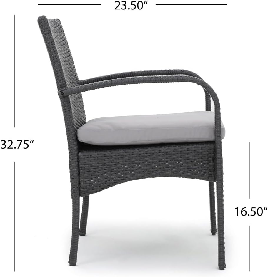 free-space KD disassembly and Assembly PE Imitation Rattan Dining Chair
