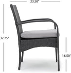 free-space KD disassembly and Assembly PE Imitation Rattan Dining Chair