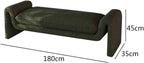 Modern Dark Green Bed End Stool Retro Style Walk-in Closet Clothes and Shoe Changing Sofa Bedroom Bench Entryway(XL)