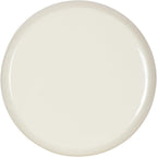 Kate and Laurel Jace Modern Metal Round Side Table, 12 x 12 x 18, Beige, Transitional Dorm Living Room Scalloped End Table for Use as Bedroom Nightstand or Outdoor Patio Decor Option