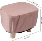 Diydeg Animal Footstool, Cute Elephant Shaped Ottoman Footstool with Soft Padded Cushion and Non Slip Feet, Upholstered Seat for Bedroom, Living Room or Entryway (Red)