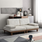 Lartis 78.7" Sofa Bed, Sleeper Pull Out Couch, Modern Couch Convertible Modern Futon for Living Room/Apartment/Bedroom, Modular Design Sofa,Full Solid Wood Frame