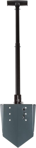 DMOS Delta Shovel - Collapsible Heavy-Duty Steel Folding Shovel for Camping, Overlanding, Survival, Military, Hunting, & Off-Road Use - Agate Grey - Compact