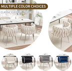 Velvet Dining Chairs Set of 2, Upholstered Dining Room Chairs with Metal Legs, Sillas de Comedor Modernas 2, Modern Kitchen Chairs for Dining Room, Living Room, Kitchen, Bedroom, Beige