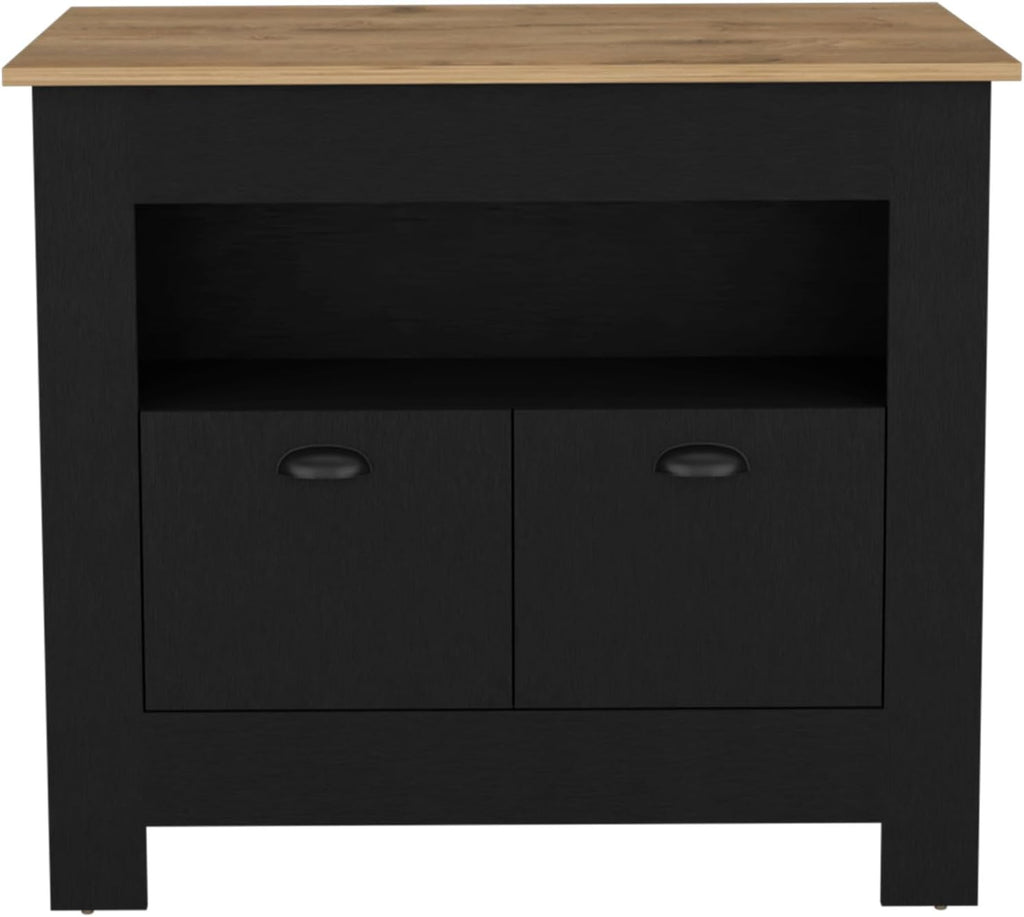 Kitchen Island Two Door Cabinet and Shelf with Multicolor | Ample storage with two doors and shelf for kitchen organization