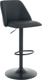 COLAMY MALOL 360° Swivel Bar Stool, Counter Height Chair with Silent Rotation, High-Density Foam Cushion, Solid Wood Frame, Footrest & Anti-Slip Pads for Kitchen Islands and Home Bars (Grey, 30.5")