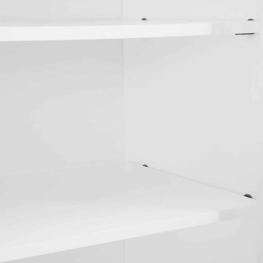 Crosley Furniture Shoreline Coastal Pantry Storage Cabinet with Shelves, Kitchen, Dining, or Laundry Room, White