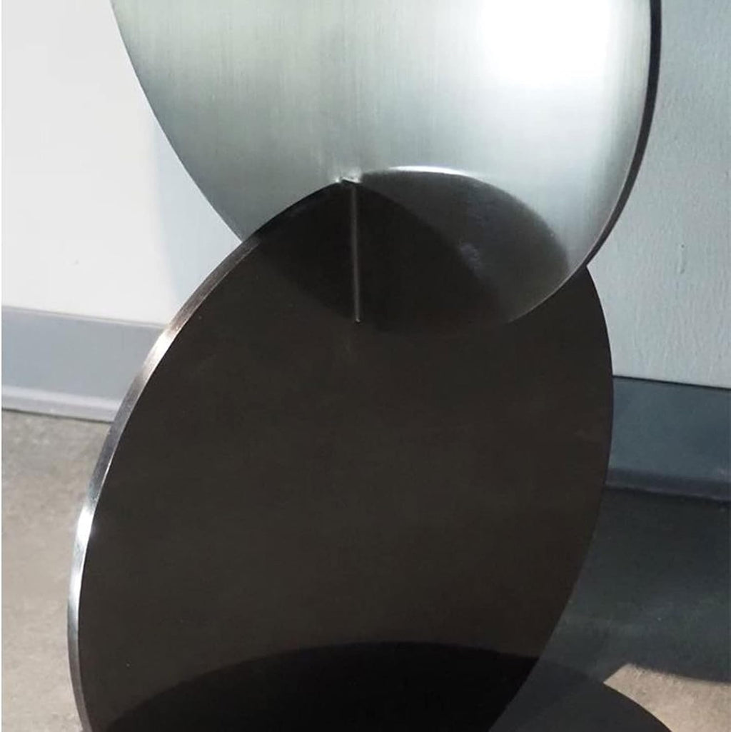 End Tables Small Round Side Table, Modern Metal End,Bedside Nightstand Coffee for Living Room, Bedroom and Couch, 18.8x21.6inches