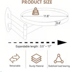 11.8-inch Retractable Wall-Mounted Folding Table with Adjustable Angle | Sofa floating table, balcony coffee table, RV folding table—multi-angle adjustable.