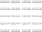 FDXGYH 20 Pcs Greenhouse Film Clamps ABS Snap ClampTube Clip Garden Buildings Tube Clip for 1/2" PVC Pipe（White）