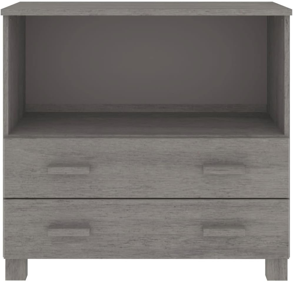 Light Grey Sideboard with Solid Pine Wood and MDF Construction, Modern Storage Cabinet for Living Room or Dining Room, Durable Furniture with Smooth Finish and Versatile