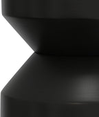 SIMPLIHOME Maxine Side Table - 18 inch Wide Genuine Marble Top Round Accent Table in Black/White, Modern End Table or Metal Table with Black Base for Living Room or Bedroom, Assembled
