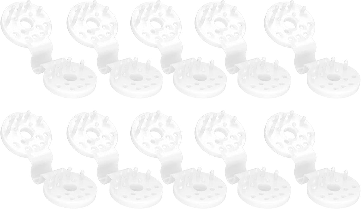100pcs Shade Cloth Plastic Clips Heavy Duty Lock Grip, Bird Proof Shade Cloth Sunshade Clips for Outdoor Garden Greenhouse (White)