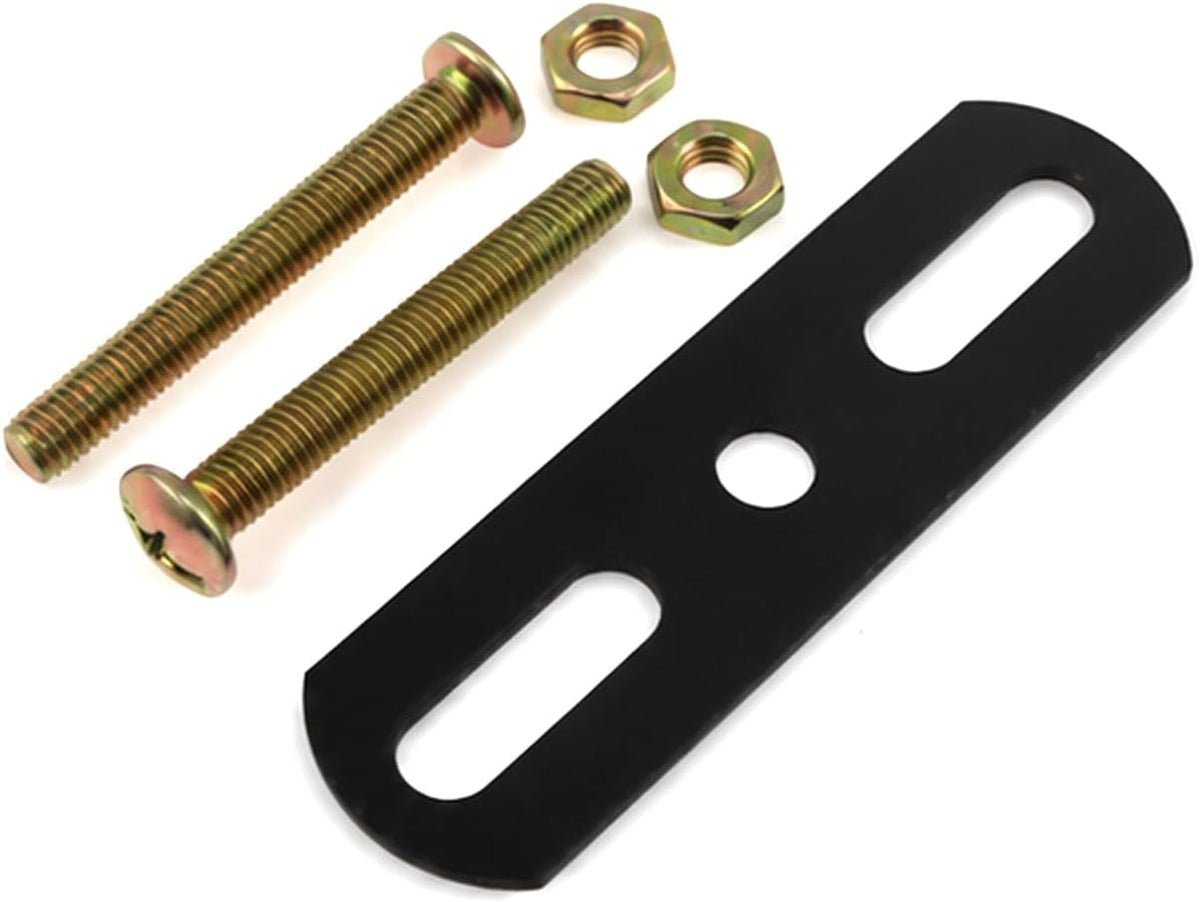 4Sets T Shape Black Adjustable Bed Slat Connector for Bed Frame Sofa Furniture Cabinet Mattress Support System Single Leg Load Bearing 500 Pound 7.08-13.3 Inch