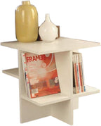 Telephone Table, Assemble Coffee Table,Sofa Side Table,Mobile Square Table,Telephone Table,2 Colors(Color:White,Size:19.6819.6820.86in)