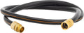 Giraffe Tools Leader Hose 5/8" x 4ft, Custom Length, No Kink, Flexible, Leakproof Water Hose, Male Female Fittings, 600 Burst PSI, 4ft, Black Orange
