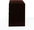 Espresso Finish Nightstand, Modern Traditional Style 1pc Nightstand of 2 Drawers,for Small Spaces