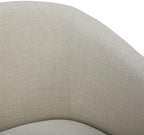 CHITA Swivel Accent Chair Set of 2, FSC Wood Frame, Fully Assembled, Linen