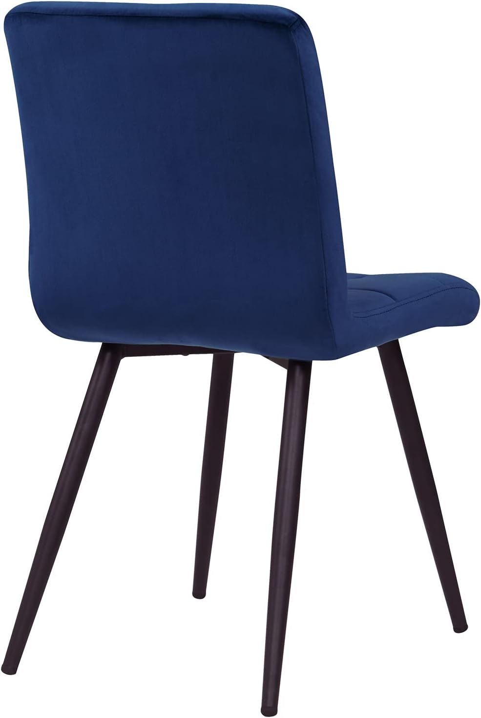 DUHOME Velvet Dining Chairs Set of 4,Mid Century Modern Dining Chairs with Metal Legs,Accent Chairs Side Chairs Reading Chairs for Restaurant Cafe Shop Darkblue