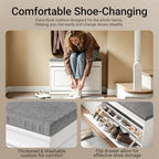 Haotian Shoe Storage Bench with Cushion