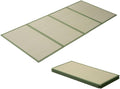 EMOOR Japanese Tatami Mat Twin Natural Rush Grass (Undyed), Foldable Igusa Mattress Floor Sleeping Japanese Futon Mattress Meditation Yoga Zen
