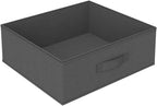 4-Tier Grey Steel Storage Rack w/Fabric Baskets 15"x17.7"x31.5" for Living/Bed/Bath Pantry