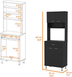Pantry,Buffet Kitchen Sideboard,Two Door Cabinets,One Drawer,Four Adjustable Metal Legs,for Living Room,Dining Room,Kitchen