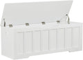 VANKILEY 51.2" Storage Chest Extra Large,Wooden Storage Bench,White | Chest with 2 Safety Hinges, 51.2*15.7*19.1inches, Wooden Trunk for Bedroom, Livingroom,Entryway,Easy Assembly.