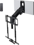 MantelMount MM815 Motorized Remote Control Pull Down TV Mount with Automated Swivel | Above Fireplace Mount for TVs 45"-90" Up to 115 lbs | RF Remote Control & Favorite Memory Positions
