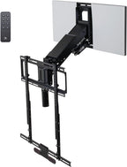 MantelMount MM815 Motorized Remote Control Pull Down TV Mount with Automated Swivel | Above Fireplace Mount for TVs 45"-90" Up to 115 lbs | RF Remote Control & Favorite Memory Positions