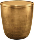 Modway Viora Metal Storage Side End Table in Burnished Brass - Modern Small Accent Table with Removable Lid