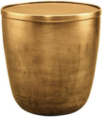 Modway Viora Metal Storage Side End Table in Burnished Brass - Modern Small Accent Table with Removable Lid