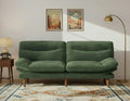 66″Futon Sofa Bed,3-in-1 Futon Couch w/Adjustable Backrest & Armrests, Convertible Sleeper Sofa Bed, Small Folding Sleeper Recliner w/Removable Cushion for Apartment, Living Room,Office (66in,Green)