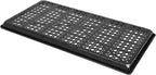 SUNPACK 10" x 20" Heavy Duty Mesh Plastic Seed Starting Tray, Black, 1" - Ensures Water Drainage and Aeration, Perfect for Greenhouses or Indoor Gardening