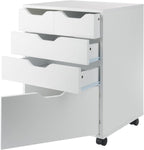 Winsome Halifax Mobile Storage Cabinet with 5 Drawers in White, Stylish & Functional Home Storage Cabinet for Filing, Kitchen Organization, Moveable Furniture for Office, Dorms, Apartments