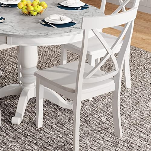 Harper & Bright Designs 5 Pieces Dining Table and Chairs Set for 4 Persons, Kitchen Room Solid Wood Table with 4 Chairs