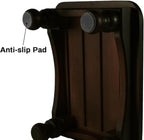 URFORESTIC Solid Wood Bed Step Stool Super Large/Bedside Steps for High Beds/Solid Wood Super Sturdy Hold Up to 500 LBS (Dark Walnut)
