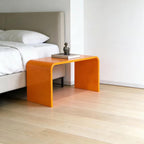 Acrylic 24 inch Small Table-Multipurpose Modern Furniture for Use as Lap desks, Acrylic Side Table or End Table in Living Rooms, Sofa,Bedrooms and Offices