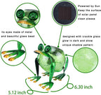 Solar Garden Lantern Waterproof LED Frog Solar Lights Outdoor Decorative Tabletop Lanterns Lamp for Yard Patio Table Decoration