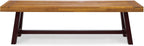 Christopher Knight Home 318117 Carlisle Benches, Sandblasted Brown + Rustic Metal