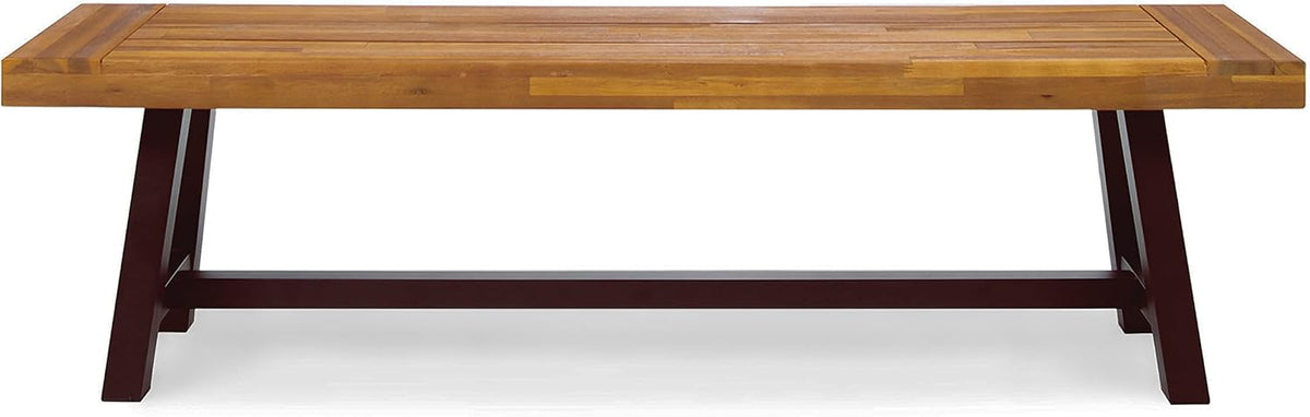 Christopher Knight Home 318117 Carlisle Benches, Sandblasted Brown + Rustic Metal