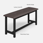 CABIHOME Dining Table Set for 4, Dining Room Table with Storage Drawers & Wine Rack, Kitchen Dining Table Set with Upholstered Benches for Dining Room-Retro Brown